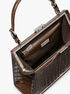 Simone Crocodile Embossed Leather Satchel michael kors simone crocodile embossed leather satchel