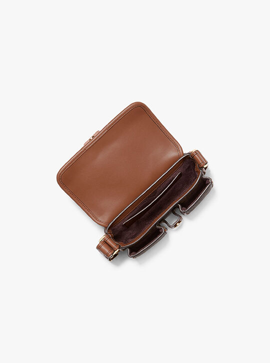 Colby Extra-Small Empire Signature Logo Shoulder Bag, BRN/LUGGAGE