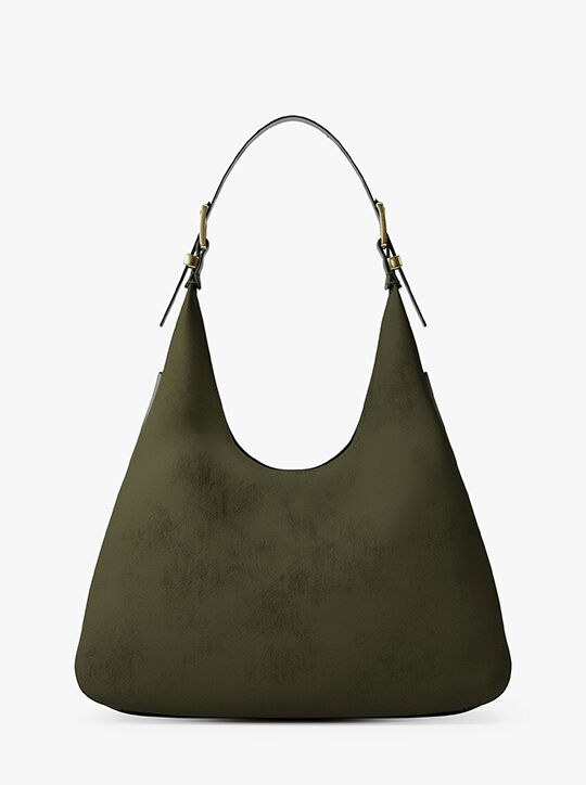 michael kors nolita large nubuck hobo shoulder bag