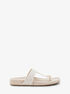 Signature Leather T-Strap Sandal michael kors signature leather t strap sandal