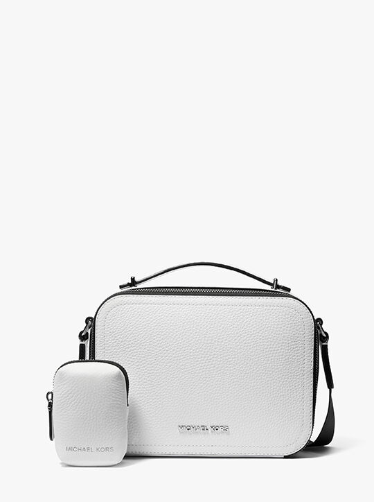 Hudson Pebbled Leather Crossbody Bag michael kors hudson pebbled leather crossbody bag