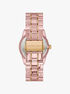Ritz Pavé Pink-Tone and Acetate Watch michael kors ritz pav pink tone and acetate watch