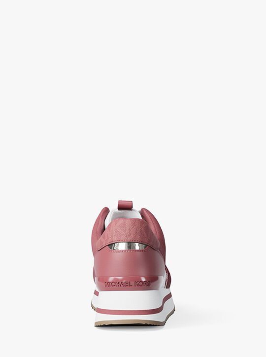 Raina Mixed-Media Trainer michael kors raina mixed media trainer