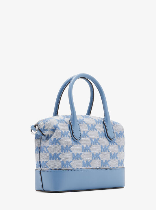 Hyde Small Logo Jacquard Satchel michael kors hyde small logo jacquard satchel