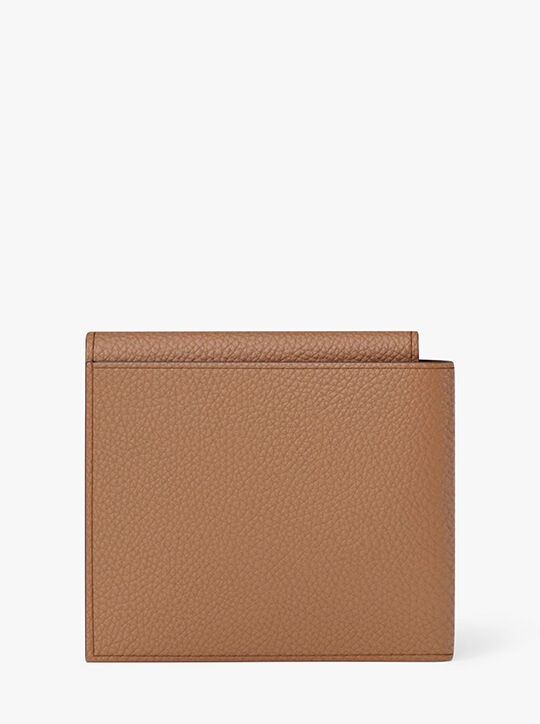 michael kors hudson pebbled leather wallet