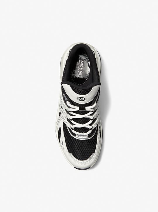 Olympia Sport Extreme Leather and Mesh Trainer michael kors olympia sport extreme leather and mesh trainer