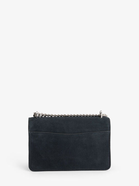 michael kors claire large suede shoulder bag