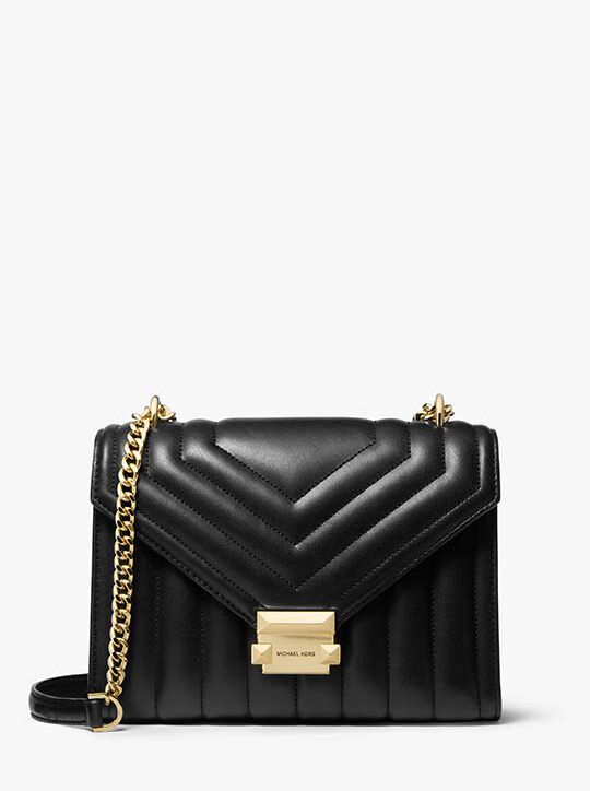 michael kors حقيبة كتف ويتني مبطنة متوسطة الحجم