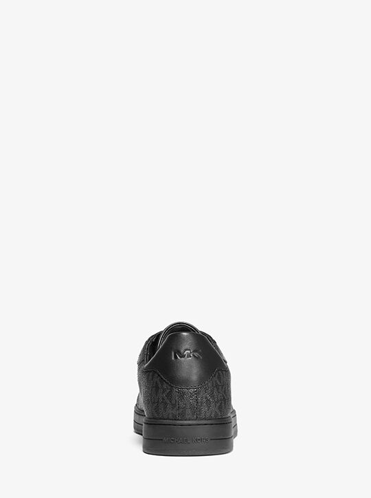 Keating Logo and Leather Sneaker michael kors keating logo and leather sneaker