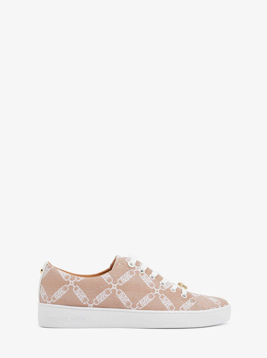 Keaton Empire Logo Jacquard Sneaker michael kors keaton empire logo jacquard sneaker