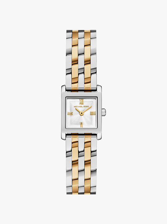 Micro Georgie Two-Tone Watch michael kors micro georgie two tone watch