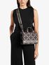 michael kors gigi small empire logo jacquard messenger bag