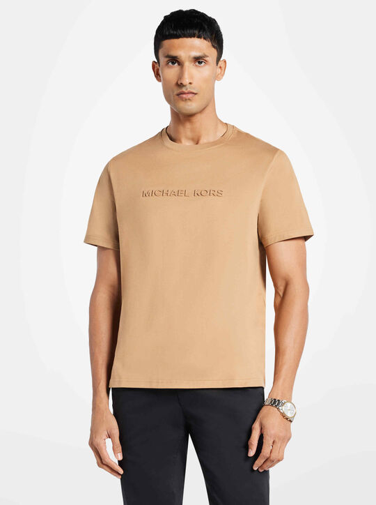 EMBOSSED LOGO TEE michael kors embossed logo tee