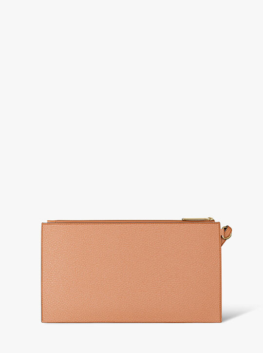 Jet Set Large Studded Pebbled Leather Wristlet michael kors jet set large studded pebbled leather wristlet