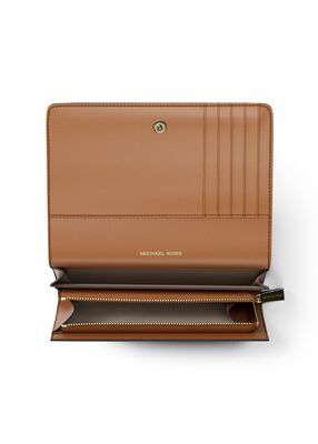 michael kors jet set large signature logo wallet