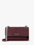 michael kors claire large suede shoulder bag