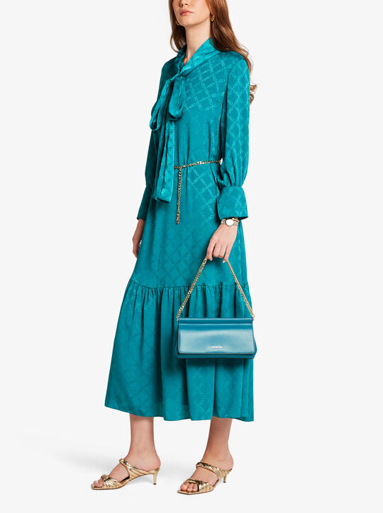 Carmine Medium Pebbled Leather Pochette michael kors carmine medium pebbled leather pochette