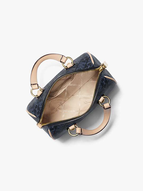 michael kors حقيبة كروسبودي غرايسون صغيرة من القماش الخشن