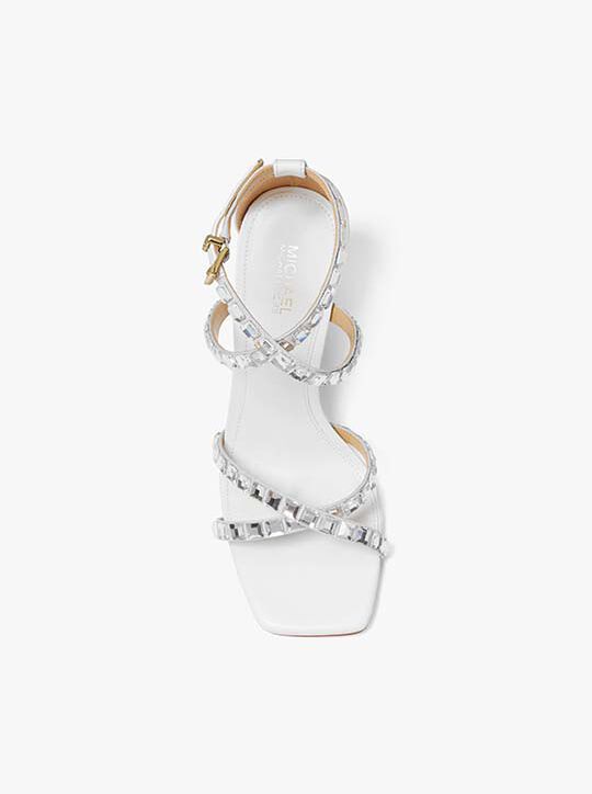 michael kors celia crystal embellished sandal