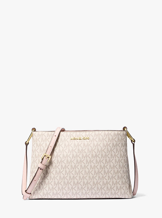michael kors trisha medium logo crossbody bag