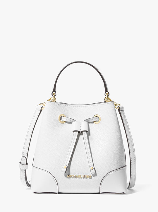 Mercer Small Pebbled Leather Bucket Bag michael kors mercer small pebbled leather bucket bag