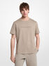 Logo Embossed Cotton T-Shirt michael kors logo embossed cotton t shirt