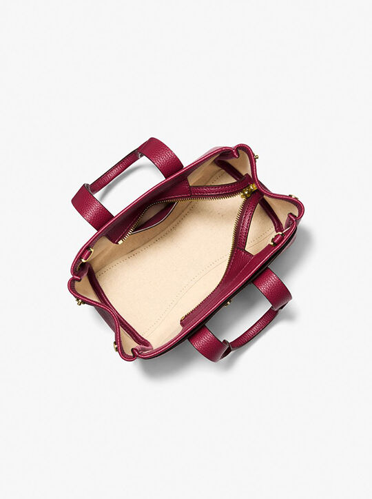 michael kors حقيبة رومي كروس بودي صغيرة جدًا من الجلد المحبب