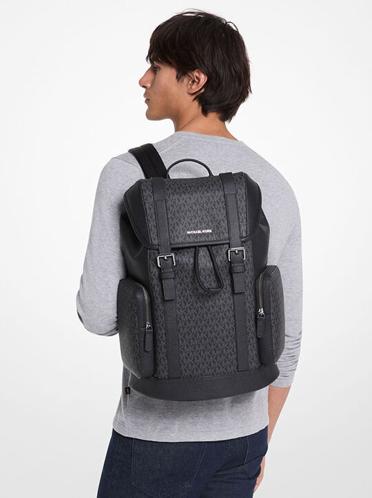 Hudson Signature Logo Backpack michael kors hudson signature logo backpack