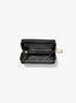 michael kors jet set small pebbled leather zip around card case