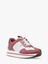 Raina Mixed-Media Trainer michael kors raina mixed media trainer