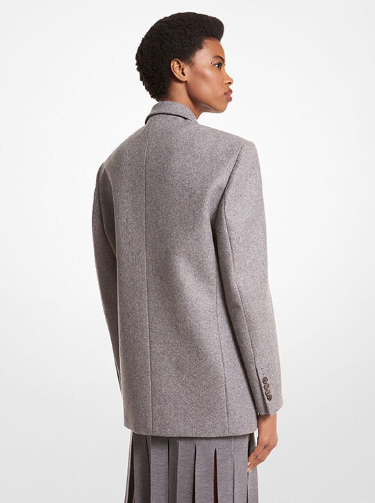 Stretch Flannel Boyfriend Blazer michael kors stretch flannel boyfriend blazer