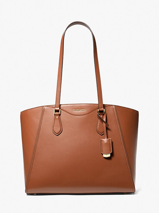 Taryn Large Leather Tote Bag michael kors taryn large leather tote bag