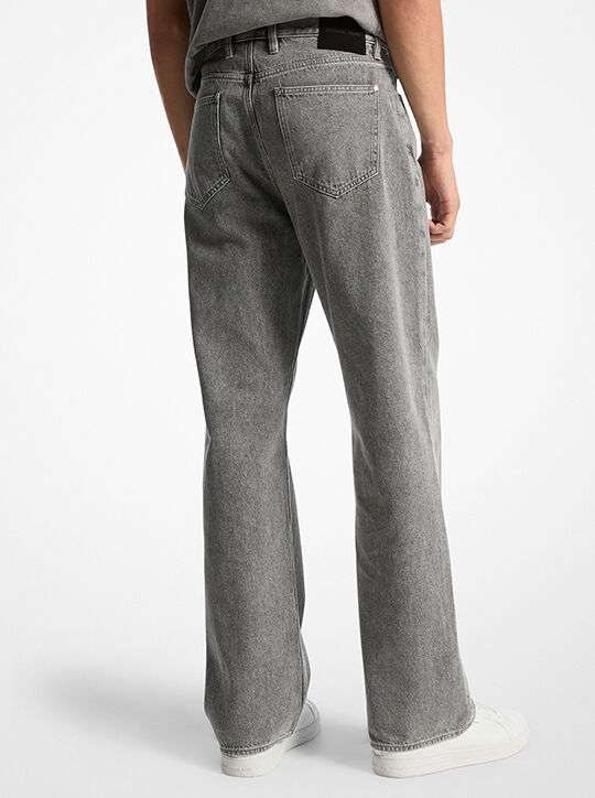 michael kors arden relaxed fit washed denim jeans