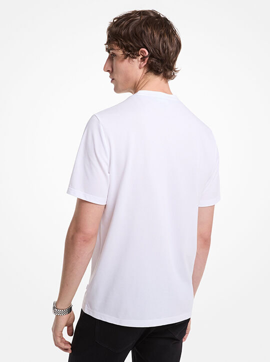 Cotton Blend Piqué T-Shirt michael kors cotton blend piqu t shirt
