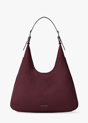 michael kors nolita large nubuck hobo shoulder bag