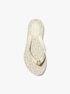 michael kors posie signature logo flip flop