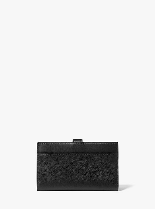 Greenwich Medium Saffiano Leather Bi-Fold Wallet michael kors greenwich medium saffiano leather bi fold wallet