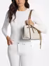 michael kors hamilton moderne small signature logo satchel