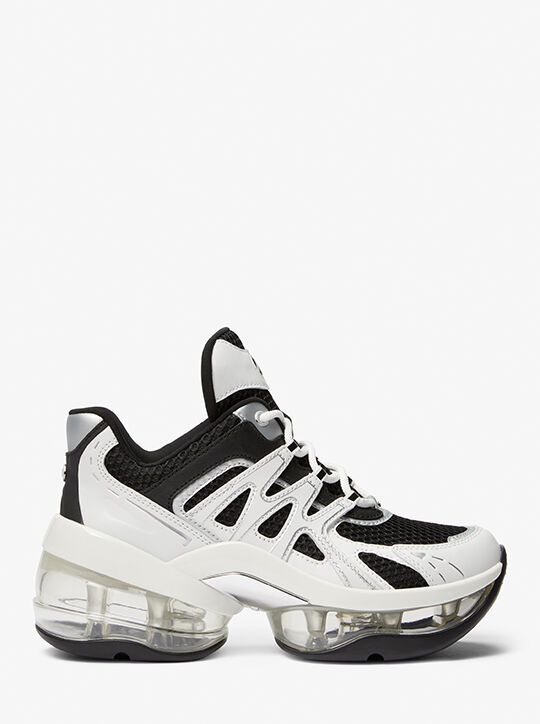 Olympia Sport Extreme Leather and Mesh Trainer michael kors olympia sport extreme leather and mesh trainer