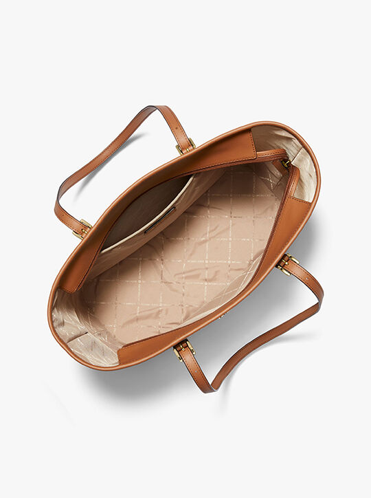 michael kors jet set travel large logo tote bag