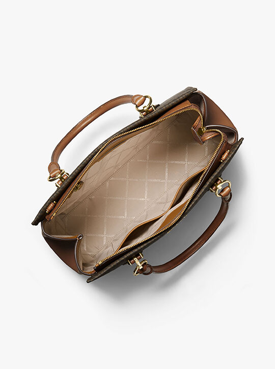 Marilyn Large Logo Satchel michael kors marilyn large logo satchel