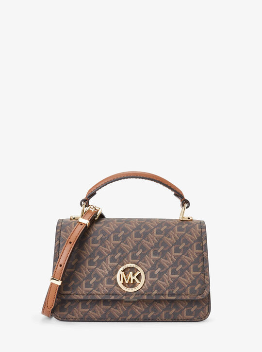 michael kors delancey small empire monogram crossbody bag