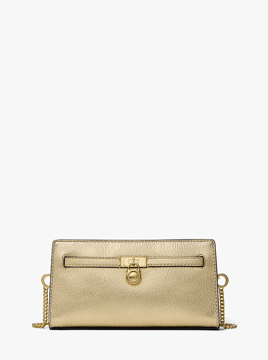 michael kors hamilton moderne extra small metallic leather convertible crossbody bag
