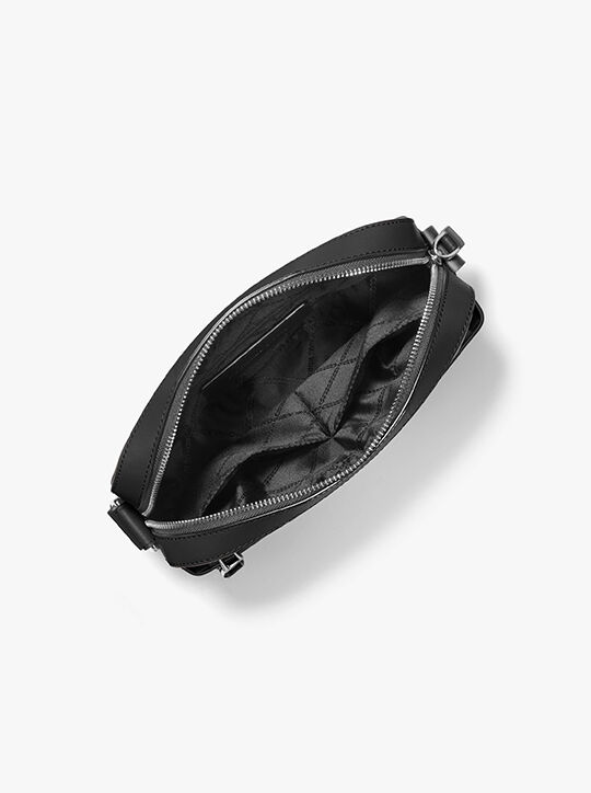 michael kors hudson pebbled leather utility crossbody bag