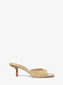 Anita Crocodile Embossed Leather Sandal michael kors anita crocodile embossed leather sandal