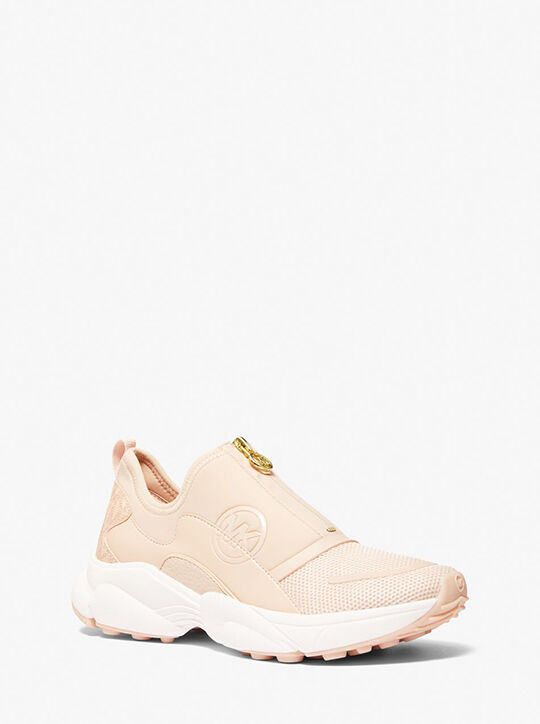 michael kors sami scuba and mesh zip up trainer