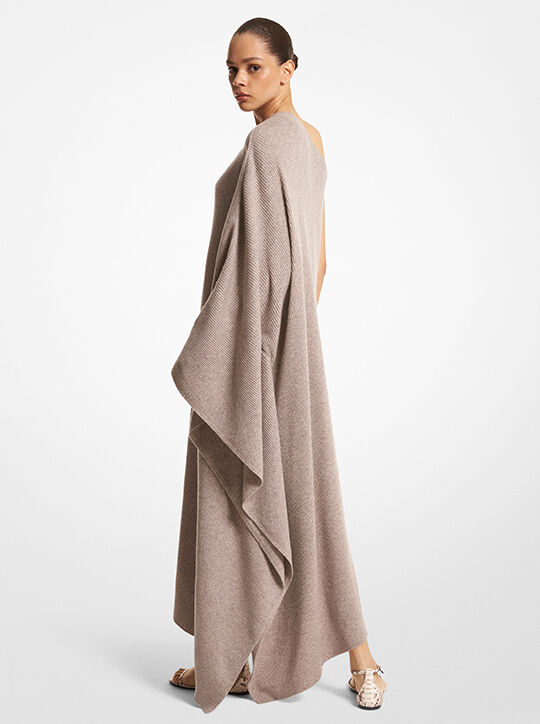 Cashmere One-Shoulder Caftan michael kors cashmere one shoulder caftan