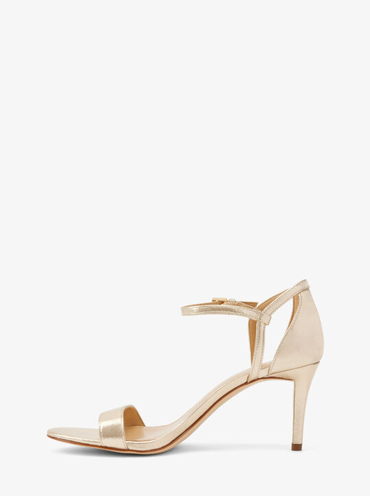 Simone Metallic Sandal michael kors simone metallic sandal
