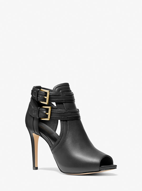 Blaze Faux Leather Open-Toe Ankle Boot michael kors blaze faux leather open toe ankle boot