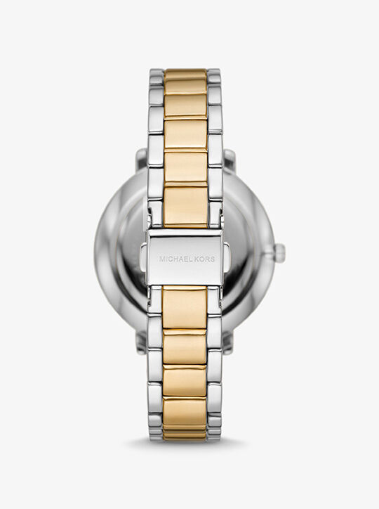 michael kors pyper pav  two tone logo watch